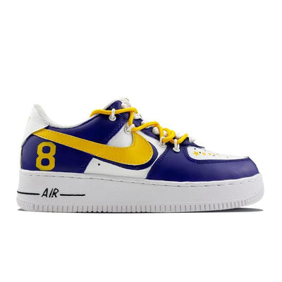 Custom NBA Lakers purple Male Air Force 1 Low Skate shoes – custom sneakers view 2 | DiySneakers