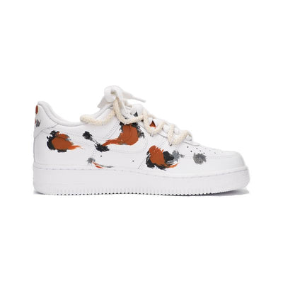 Custom Tricolor koi Air Force 1 White/Gray/Black/Reddish Brown – custom sneakers view 2 | DiySneakers
