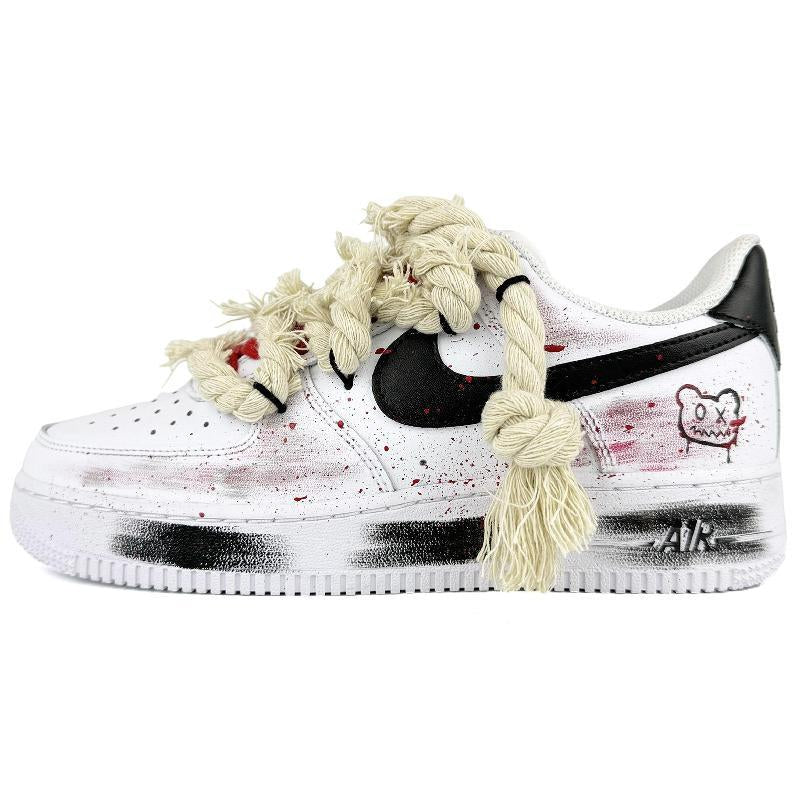 Custom Violent Little Bear Air Force 1 – hand-painted custom sneakers | DiySneakers