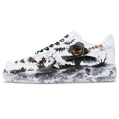 Custom Mr. Pumpkin for Air Force 1 Black/White/Orange – custom sneakers view 2 | DiySneakers