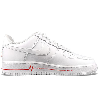 Custom Hand-drawn heart Air Force 1 – custom sneakers view 2 | DiySneakers