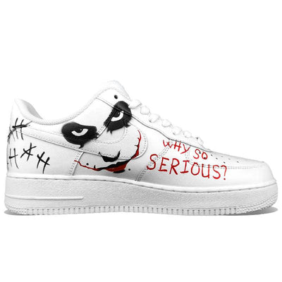 Custom AF1 clown hand-drawn Male Air Force 1 Low Skate shoes – custom sneakers view 2 | DiySneakers