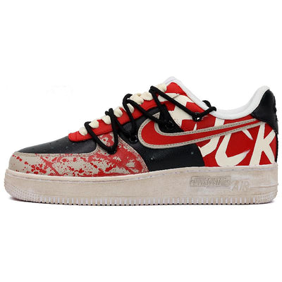 Custom Violent Aesthetic Air Force 1 – custom sneakers view 2 | DiySneakers