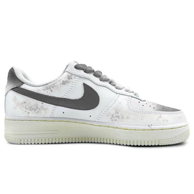 Custom Zhaozhao wish came true Air Force 1 Wear-Resistant Slip-Resistant Gray White – hand-painted custom sneakers | DiySn…