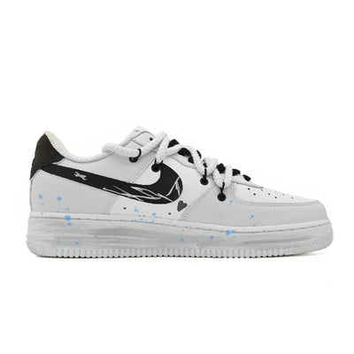 Custom Little Bear Warning Air Force 1 – custom sneakers view 2 | DiySneakers
