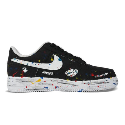Custom mischievous bears for both and Air Force 1 White – custom sneakers view 2 | DiySneakers
