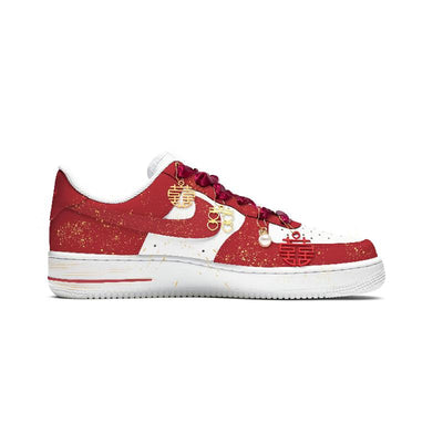Custom Male magpie Air Force 1 Red – custom sneakers view 2 | DiySneakers