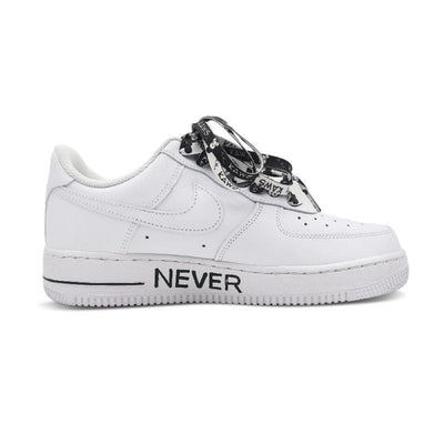 Custom metaverse black and white Air Force 1 – custom sneakers view 2 | DiySneakers