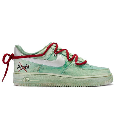 Custom Male green water ghost Air Force 1 – custom sneakers view 2 | DiySneakers