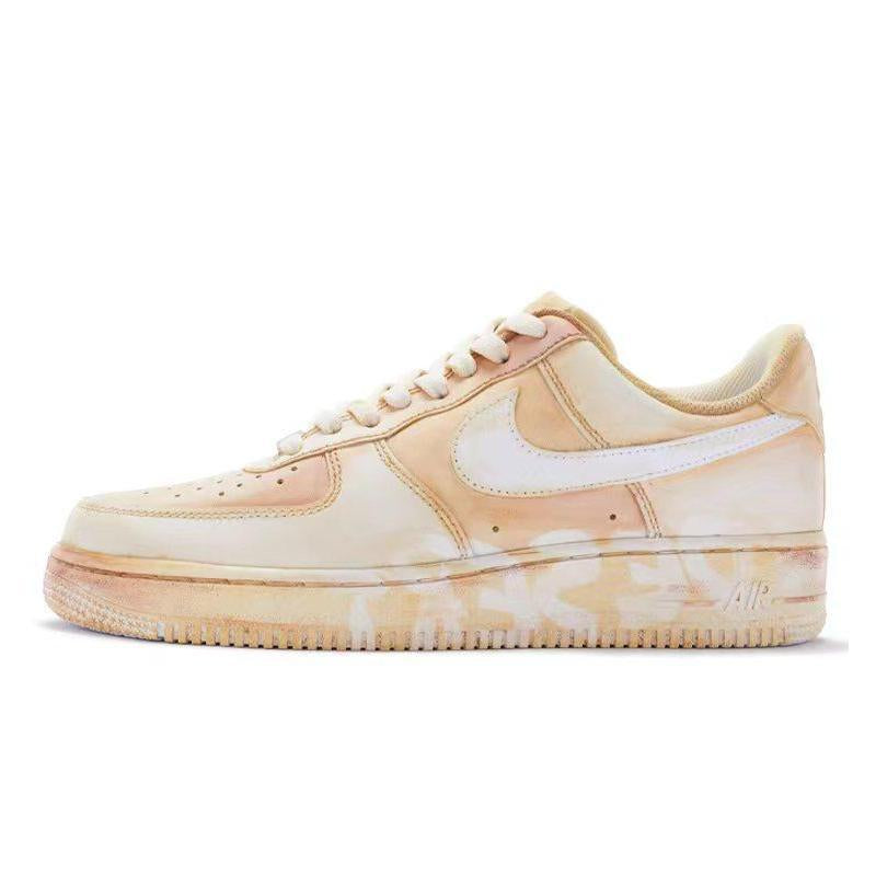 Custom desert rice chestnut Air Force 1 – hand-painted custom sneakers | DiySneakers
