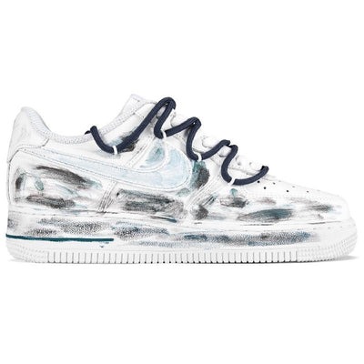 Custom Male star trails Air Force 1 Gray/White/Green – custom sneakers view 2 | DiySneakers