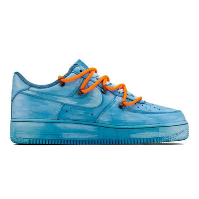 Custom AF1 OW Blue Art Gallery Air Force 1 – custom sneakers view 2 | DiySneakers