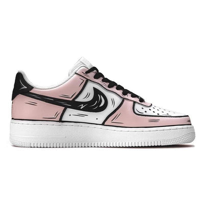 Custom AF1 Cherry Blossom Pink 2D pink White Air Force 1 – hand-painted custom sneakers | DiySneakers