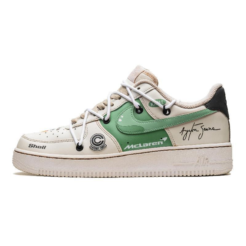Custom Clouds and smoke swirl gently Air Force 1 – hand-painted custom sneakers | DiySneakers