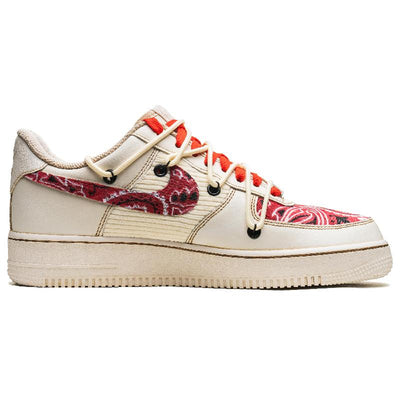 Custom Cinnabar is hot. Air Force 1 Beige/Red – custom sneakers view 2 | DiySneakers