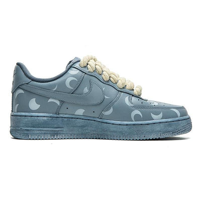 Custom Male moon style Air Force 1 Light Blue – custom sneakers view 2 | DiySneakers