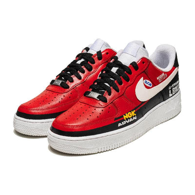 Custom Red show-off skills Air Force 1 Red/Black/White – custom sneakers view 2 | DiySneakers