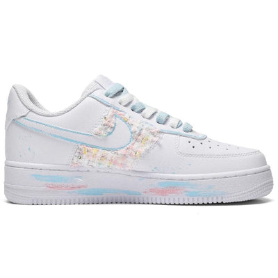 Custom summer candies are pink, blue and white Air Force 1 Pink Blue White – custom sneakers view 2 | DiySneakers