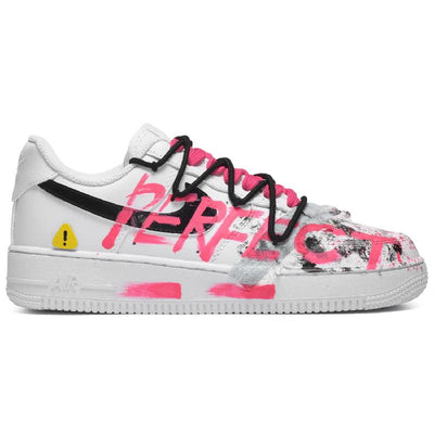 Custom perfect warning black and white rose Air Force 1 Black And White Roses – custom sneakers view 2 | DiySneakers