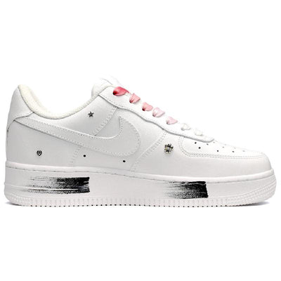 Custom colorful graffiti in red and white Air Force 1 – hand-painted custom sneakers | DiySneakers