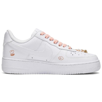 Custom The brown bear is white and brown Air Force 1 Light Khaki – custom sneakers view 2 | DiySneakers