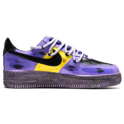 Custom The snake skin is black, yellow and purple Air Force 1 Black, Yellow, Violet – custom sneakers view 2 | DiySneakers