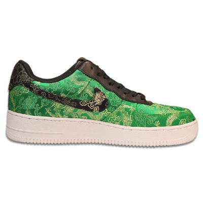 Custom Transformation - Green Jade and Blue Dragon Air Force 1 – custom sneakers view 2 | DiySneakers