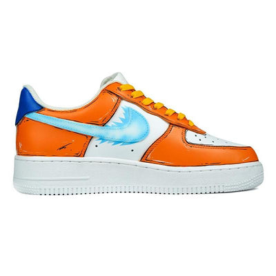 Custom Male anime Goku Dragon Ball Orange Air Force 1 – custom sneakers view 2 | DiySneakers