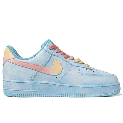 Custom North Carolina Blue Air Force 1 – custom sneakers view 2 | DiySneakers