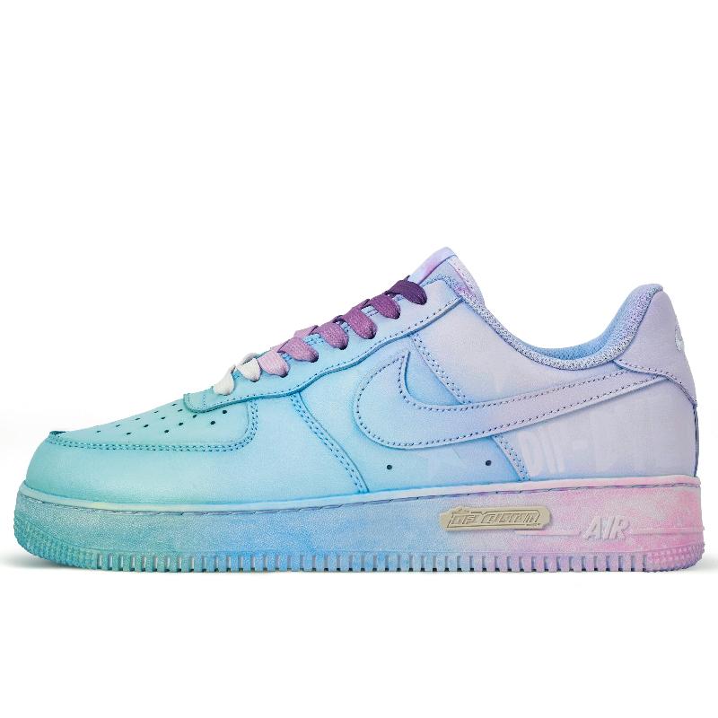 Custom Colored Neon Air Force 1 – hand-painted custom sneakers | DiySneakers