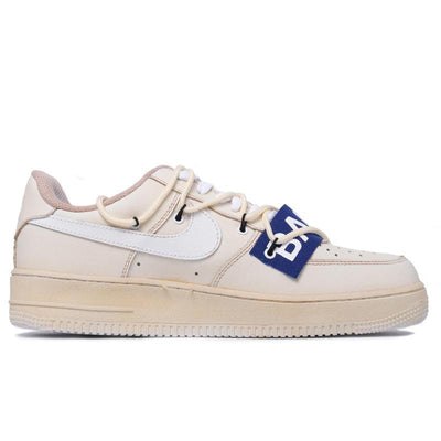 Custom The style is steeped in the past lychee white Air Force 1 – hand-painted custom sneakers | DiySneakers