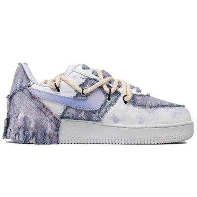 Custom The electronic music style is making a comeback in a dreamy purple and white Air Force 1 – hand-painted custom snea…