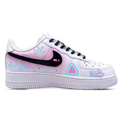 Custom Cyber Future Air Force 1 – hand-painted custom sneakers | DiySneakers
