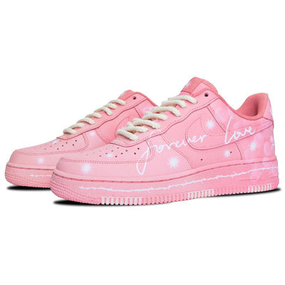 Custom Saint Valentine stained roses Air Force 1 – custom sneakers view 2 | DiySneakers
