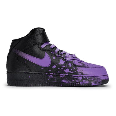 Custom Male and female Interstellar Flow Light Purple Air Force 1 Purple – custom sneakers view 2 | DiySneakers
