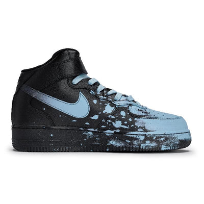 Custom Male and female Interstellar Light Blue Air Force 1 Blue – custom sneakers view 2 | DiySneakers