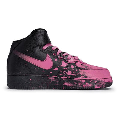 Custom Team80 Male and Female Starlight Rose Red Air Force 1 Rose Red – custom sneakers view 2 | DiySneakers