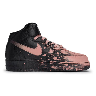 Custom Team80 Male and Female Interstellar Flow Light Meat Powder Air Force 1 Flesh Pink – custom sneakers view 2 | DiySne…