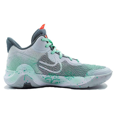 Custom Mint bomb KD Trey 5 X Cyan – hand-painted custom sneakers | DiySneakers