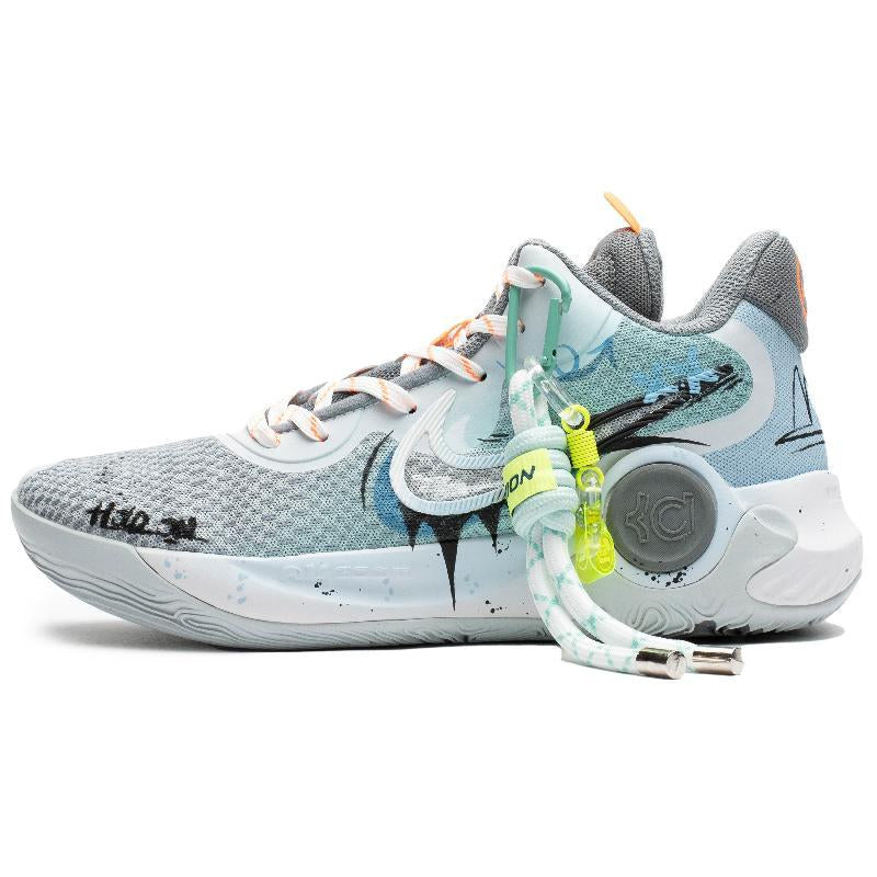 Custom Summer mint KD Trey 5 IX Mint Blue – hand-painted custom sneakers | DiySneakers