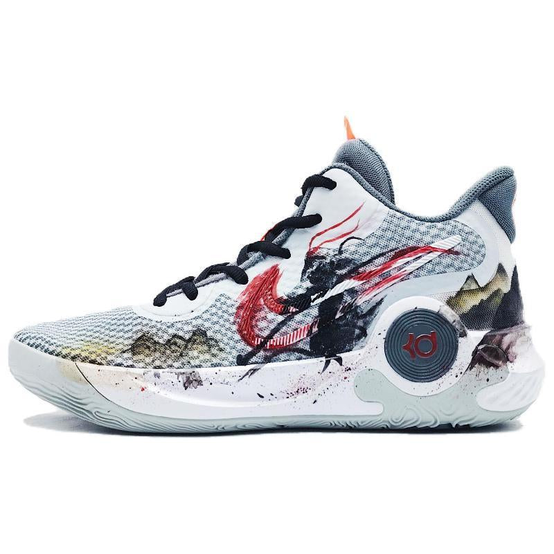 Custom Let me be free and easy KD Trey 5 IX Black/White/Grey – hand-painted custom sneakers | DiySneakers