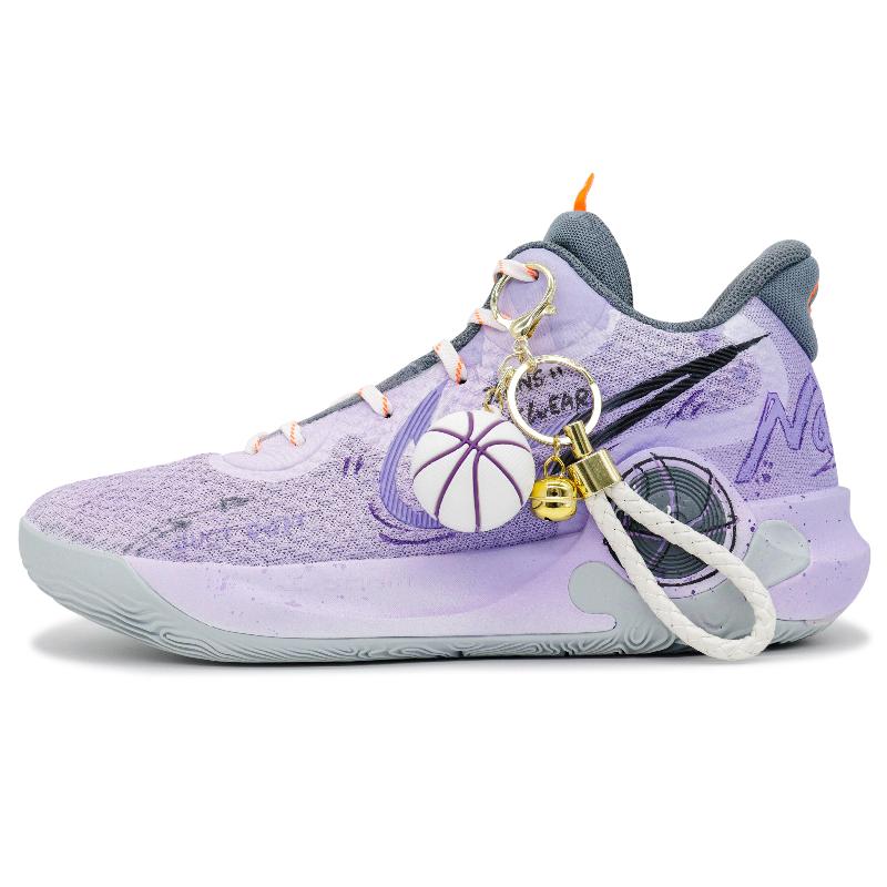 Custom Purple Dance Soars for both and KD Trey 5 IX Vintage Purple/Black/Gray – hand-painted custom sneakers | DiySneakers