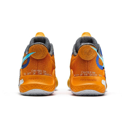 Custom Wukong KD Trey 5 Orange/blue – custom sneakers view 2 | DiySneakers