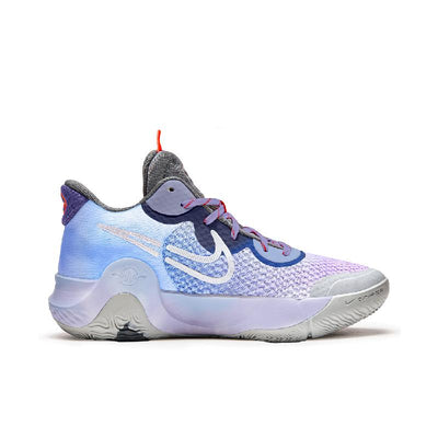 Custom Neon bubble KD Trey 5 IX Purple/Blue – custom sneakers view 2 | DiySneakers