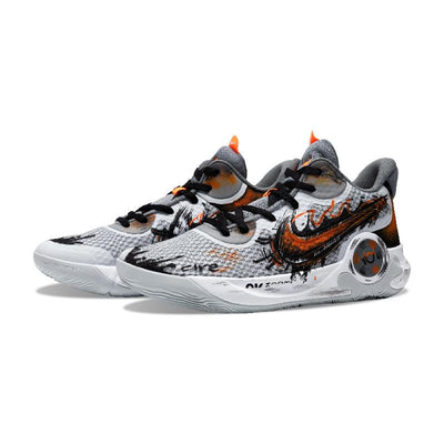 Custom The flames of war spread like wildfire KD Trey 5 IX Black Gray – custom sneakers view 2 | DiySneakers