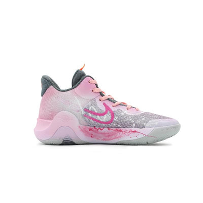 Custom Pink Lady KD Trey 5 IX White – custom sneakers view 2 | DiySneakers