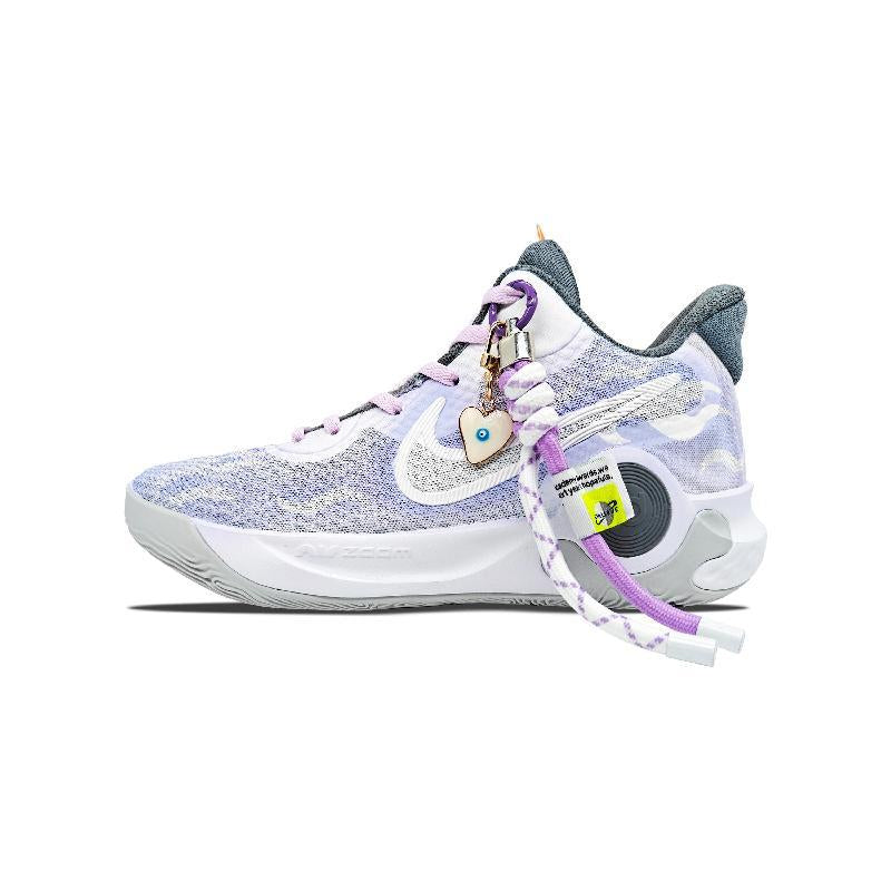 Custom Star Han style KD Trey 5 IX Purple – hand-painted custom sneakers | DiySneakers