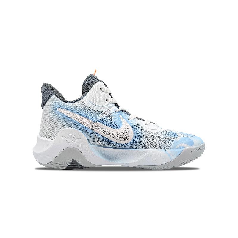 Custom A brilliant heart message for both and KD Trey 5 IX Blue – hand-painted custom sneakers | DiySneakers
