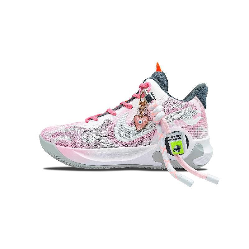 Custom Sweet cherry blossoms for and KD Trey 5 IX White/Pink – hand-painted custom sneakers | DiySneakers