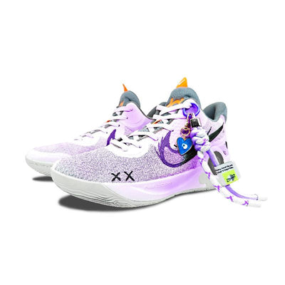Custom Heartbeat Moment KD Trey 5 IX Purple/White – custom sneakers view 2 | DiySneakers